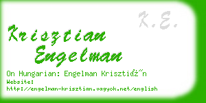 krisztian engelman business card